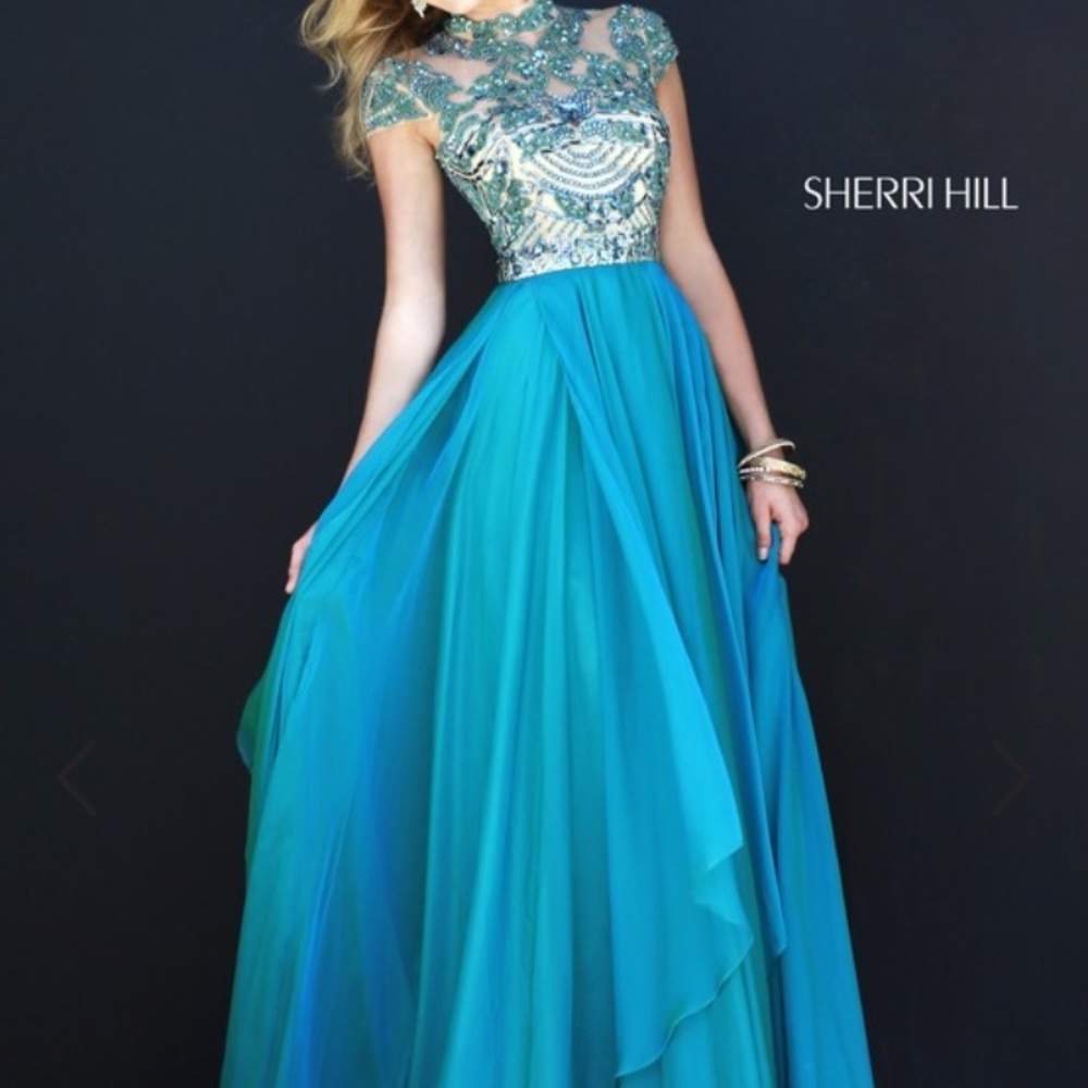 COPY - Sherri Hill Teal Dress